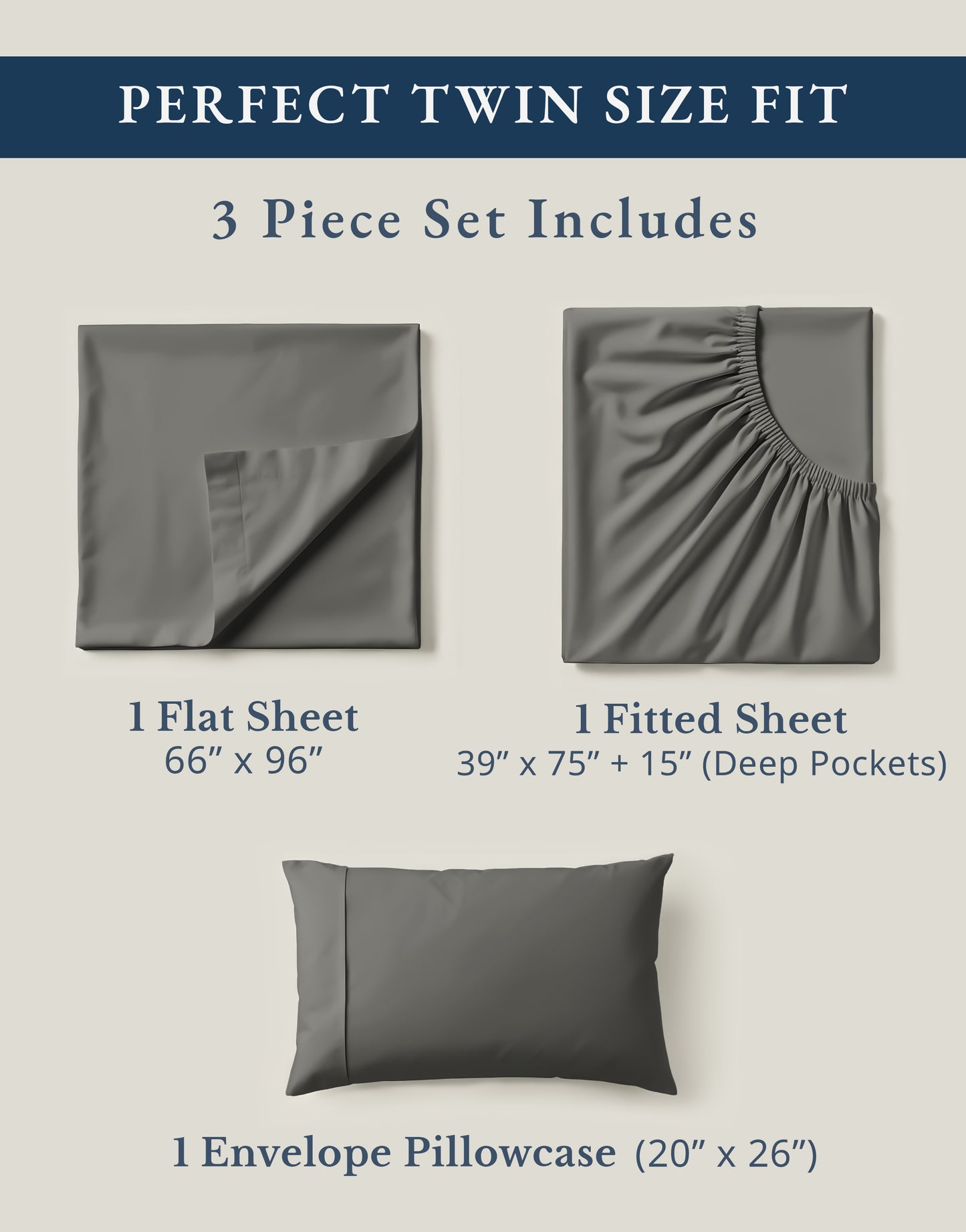 100% Organic Cotton-Charcoal