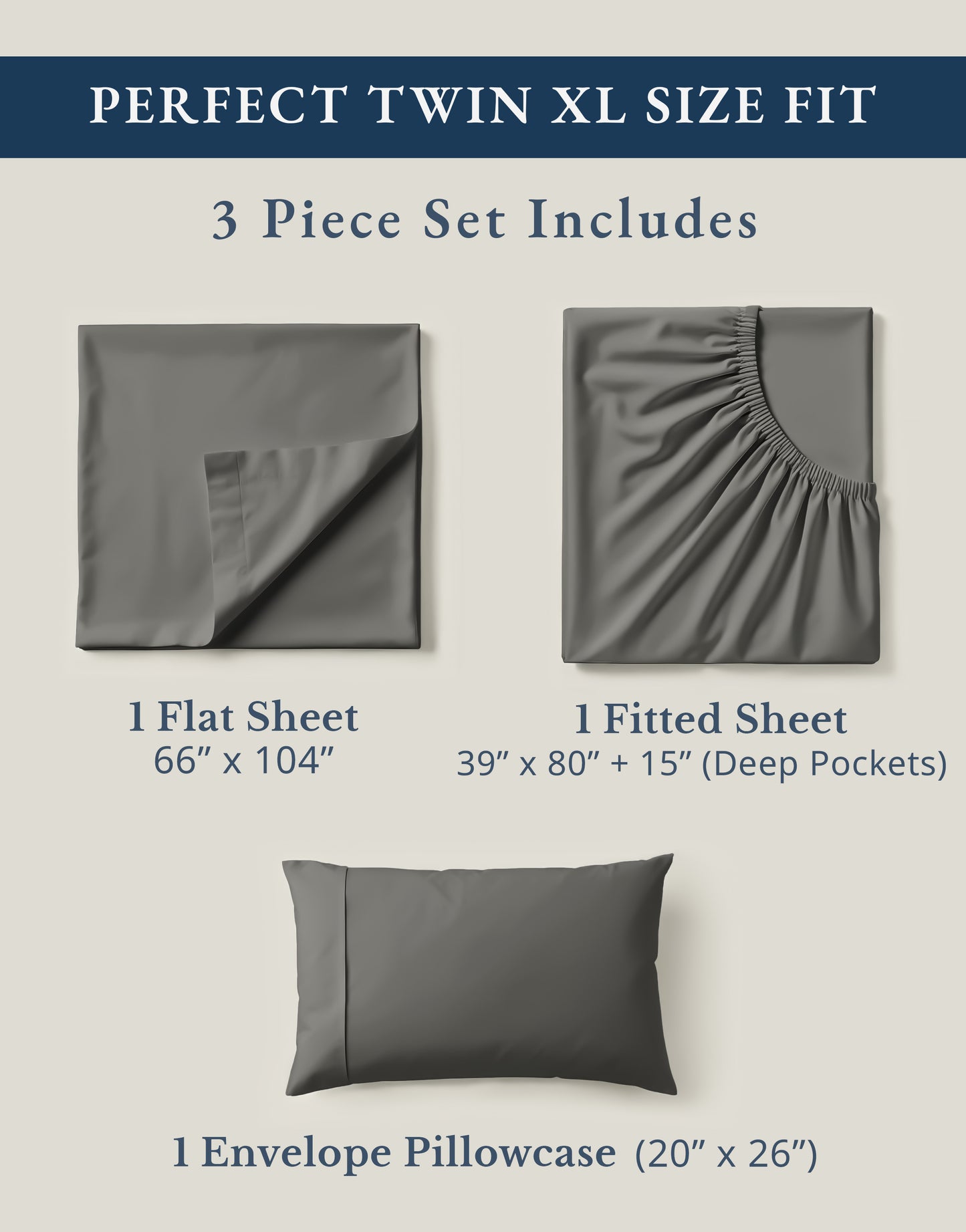 100% Organic Cotton-Charcoal