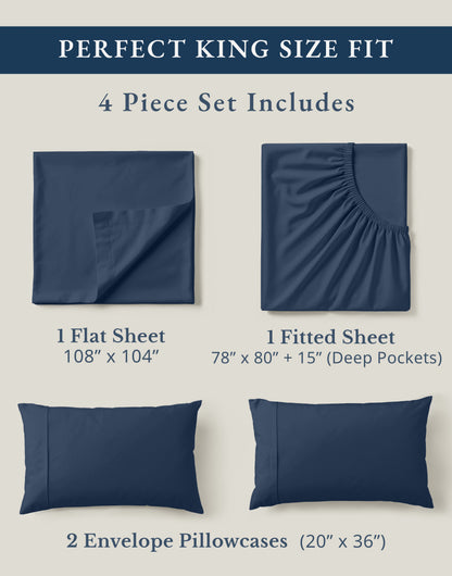 100% Organic Cotton-Navy