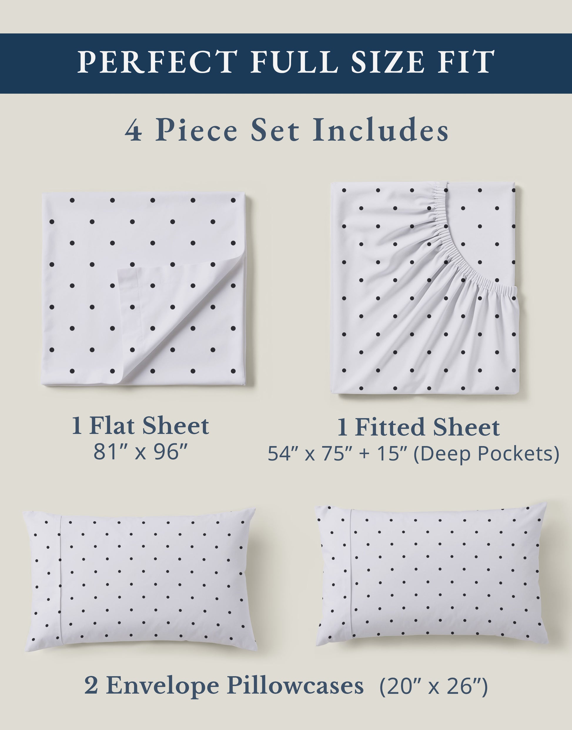 100% Organic Cotton-Polka-Dot-Black