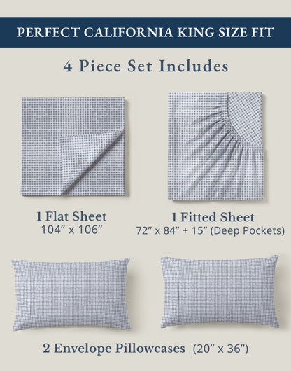 100% Organic Cotton-Polka-Dot-Blue