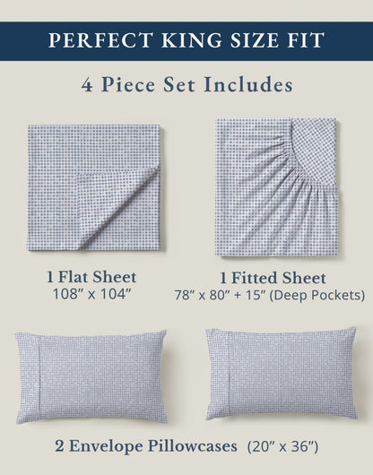 100% Organic Cotton-Polka-Dot-Blue