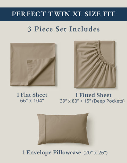 100% Organic Cotton-Taupe