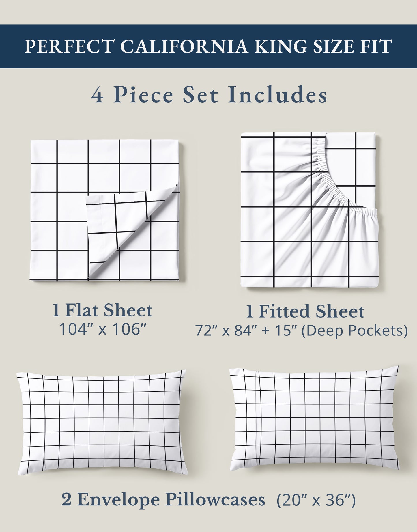 100% Organic Cotton-Windowpane