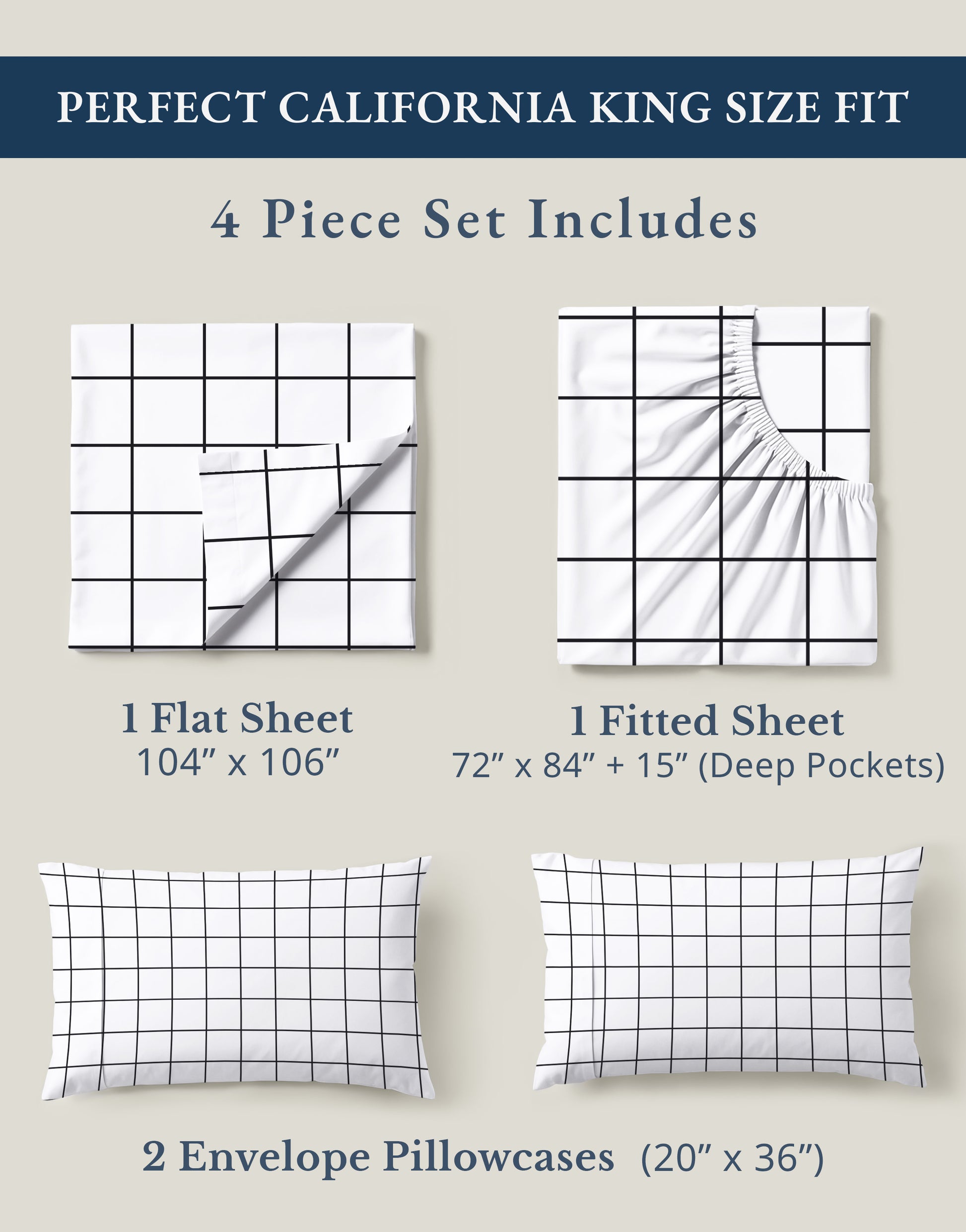 100% Organic Cotton-Windowpane