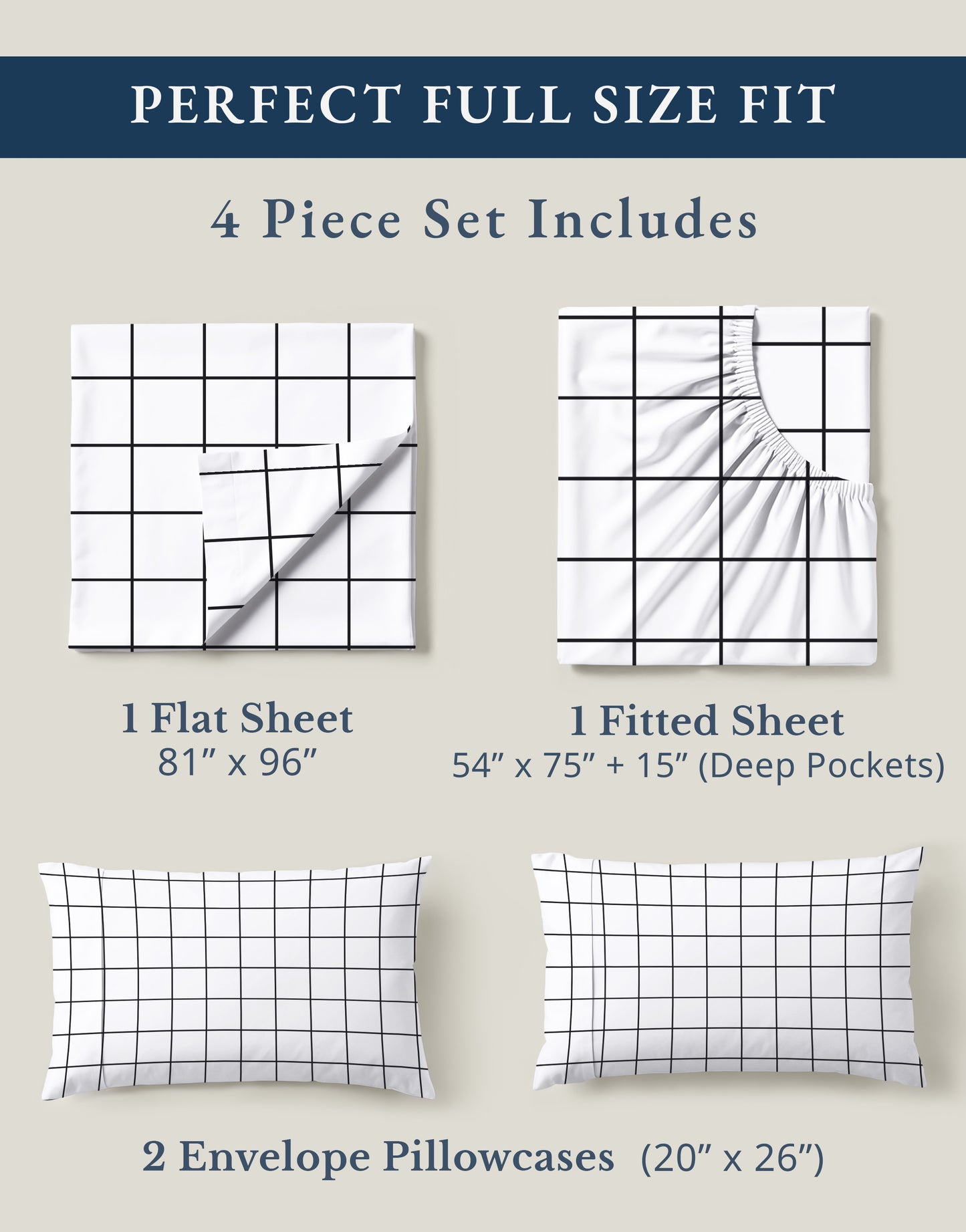100% Organic Cotton-Windowpane