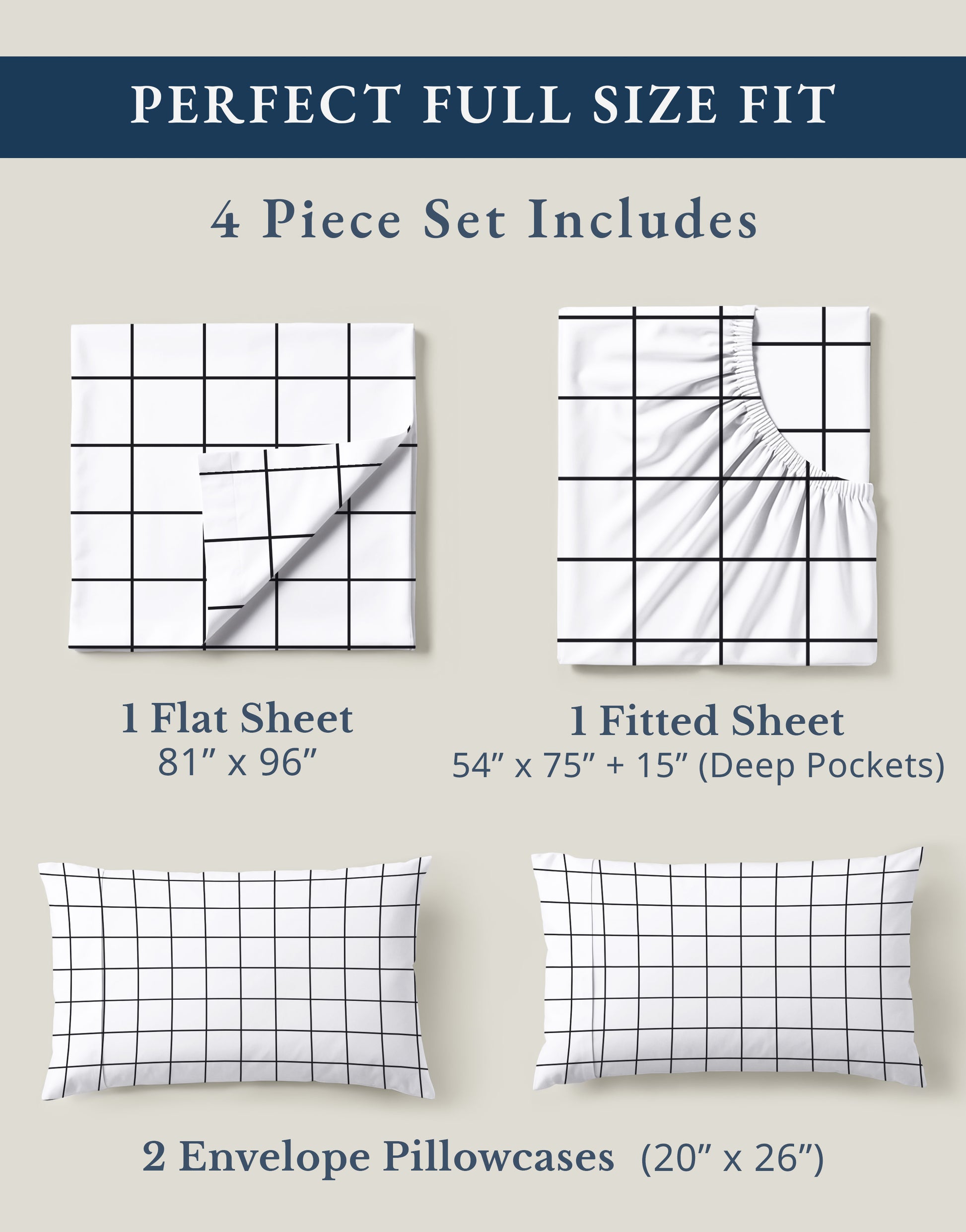 100% Organic Cotton-Windowpane