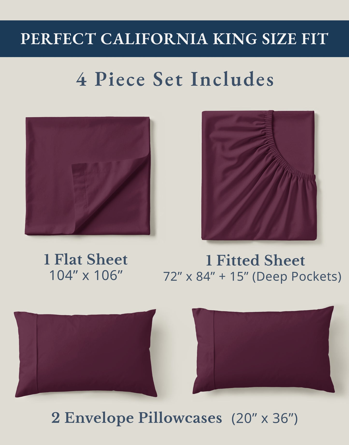 100% Organic Cotton-Windsor-Wine