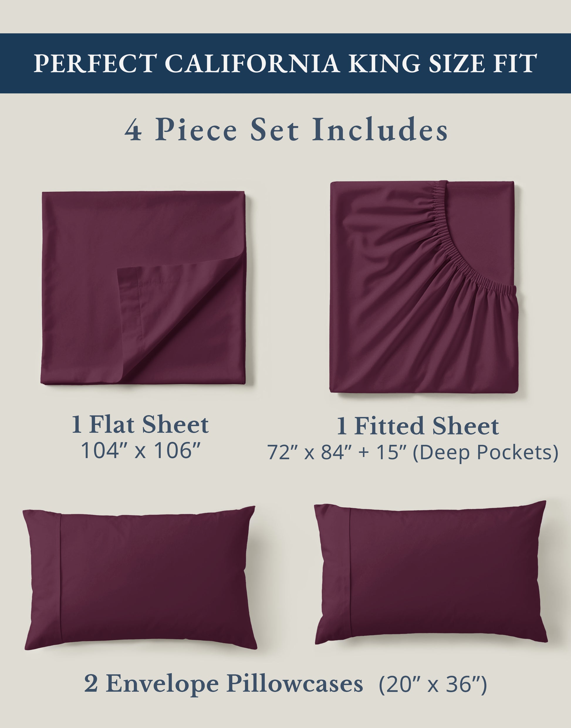 100% Organic Cotton-Windsor-Wine