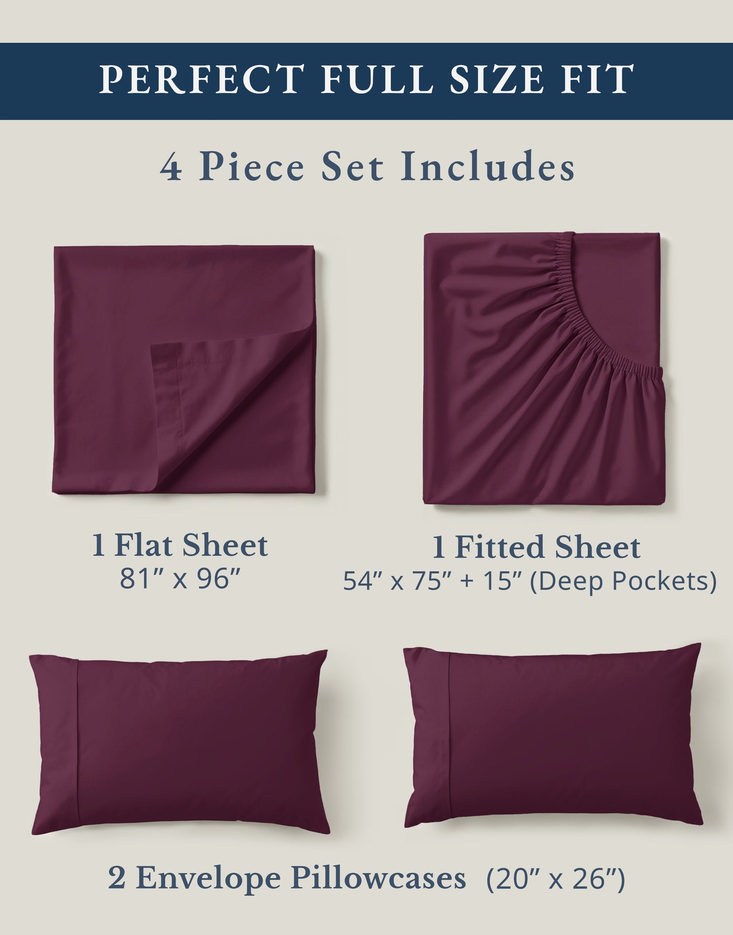 100% Organic Cotton-Windsor-Wine