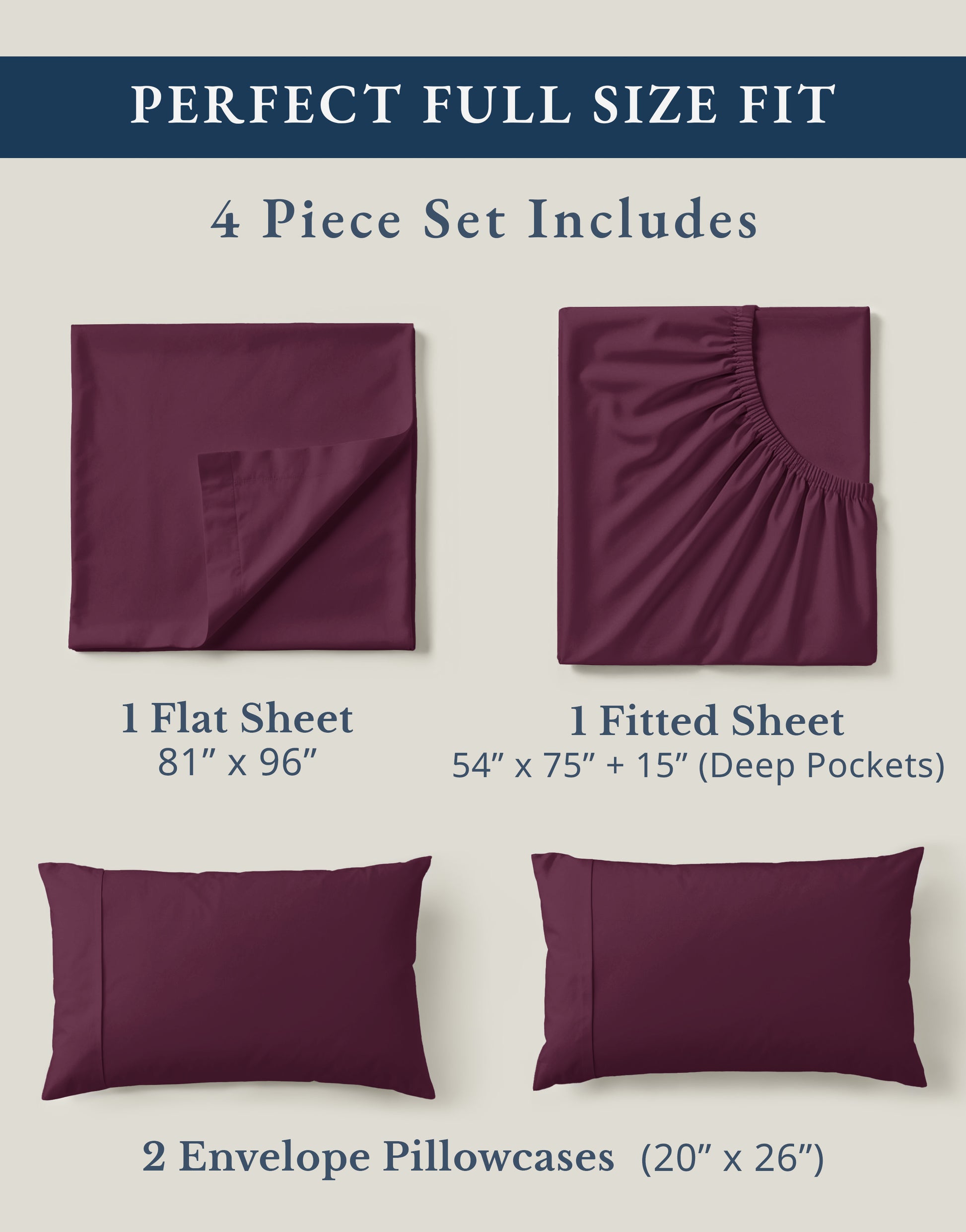 100% Organic Cotton-Windsor-Wine