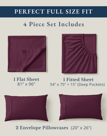 100% Organic Cotton-Windsor-Wine