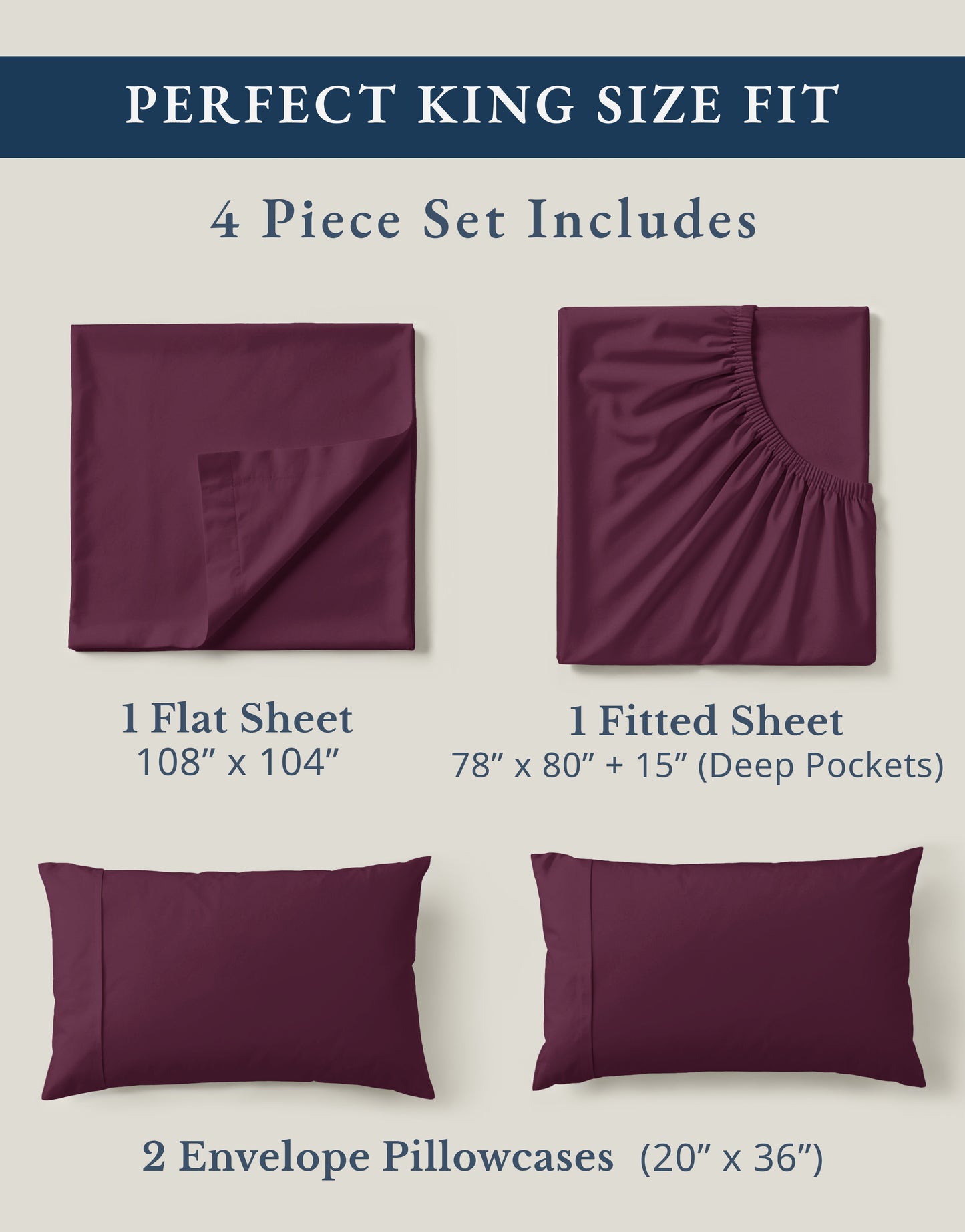 100% Organic Cotton-Windsor-Wine