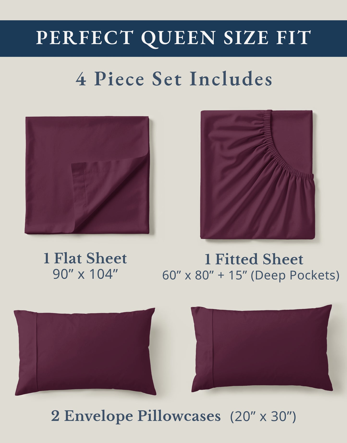 100% Organic Cotton-Windsor-Wine