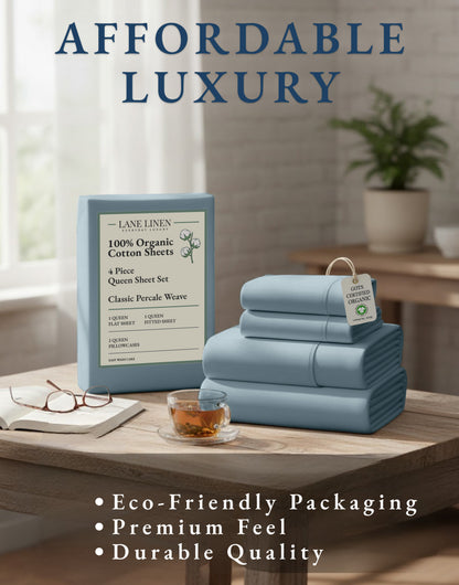 100% Organic Cotton-French-Blue
