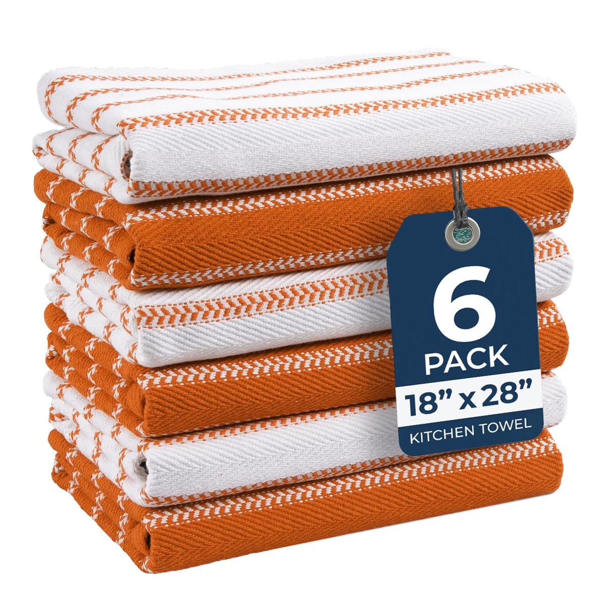 6 Piece Herringbone Kitchen Towel Set