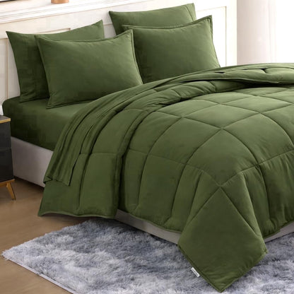 Bed in a Bag cp-gallery: color=Olive Green; size=Queen