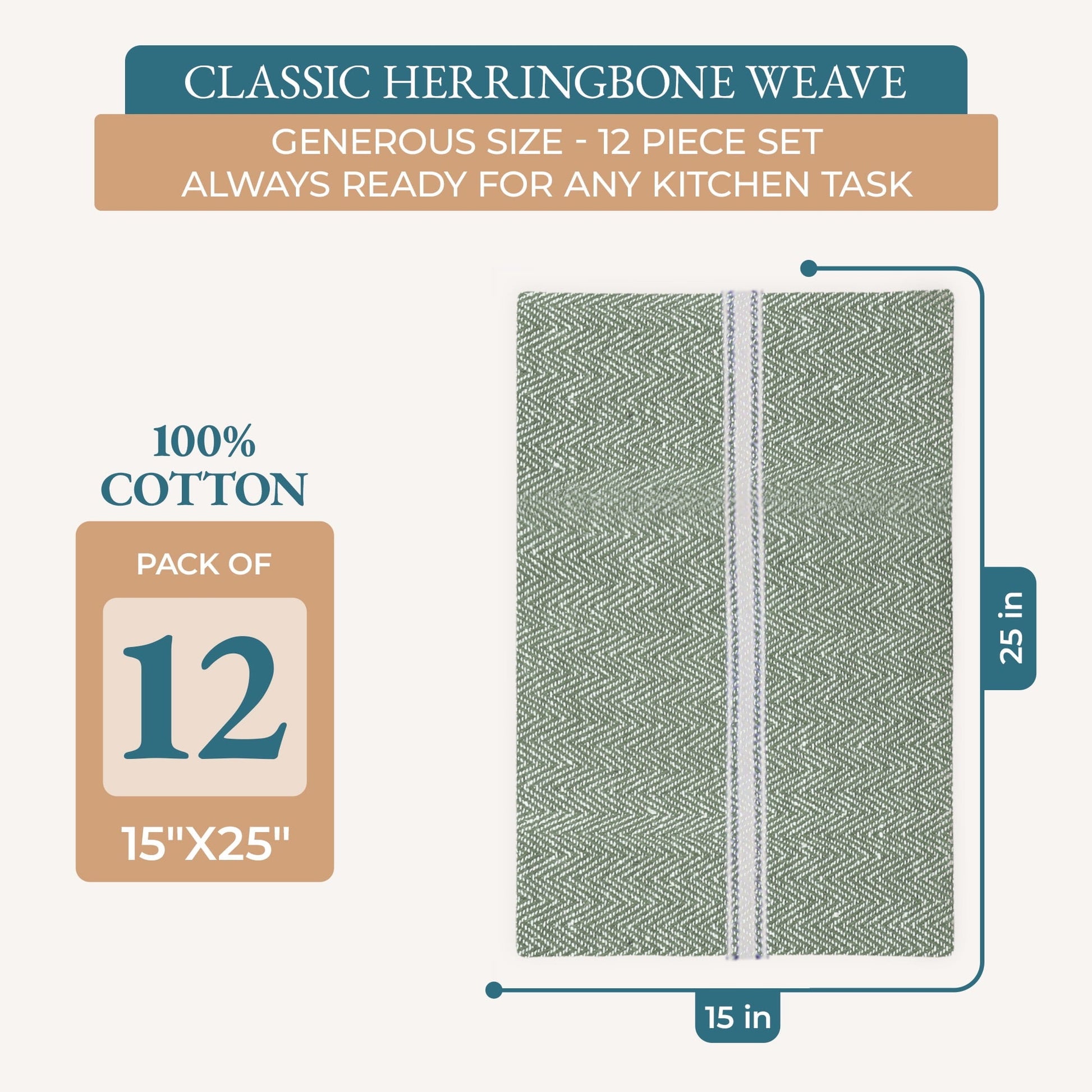 Herringbone Kitchen Towel Set