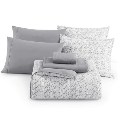 Bed in a Bag cp-gallery: color=White Base Grey Dot; size=Full
