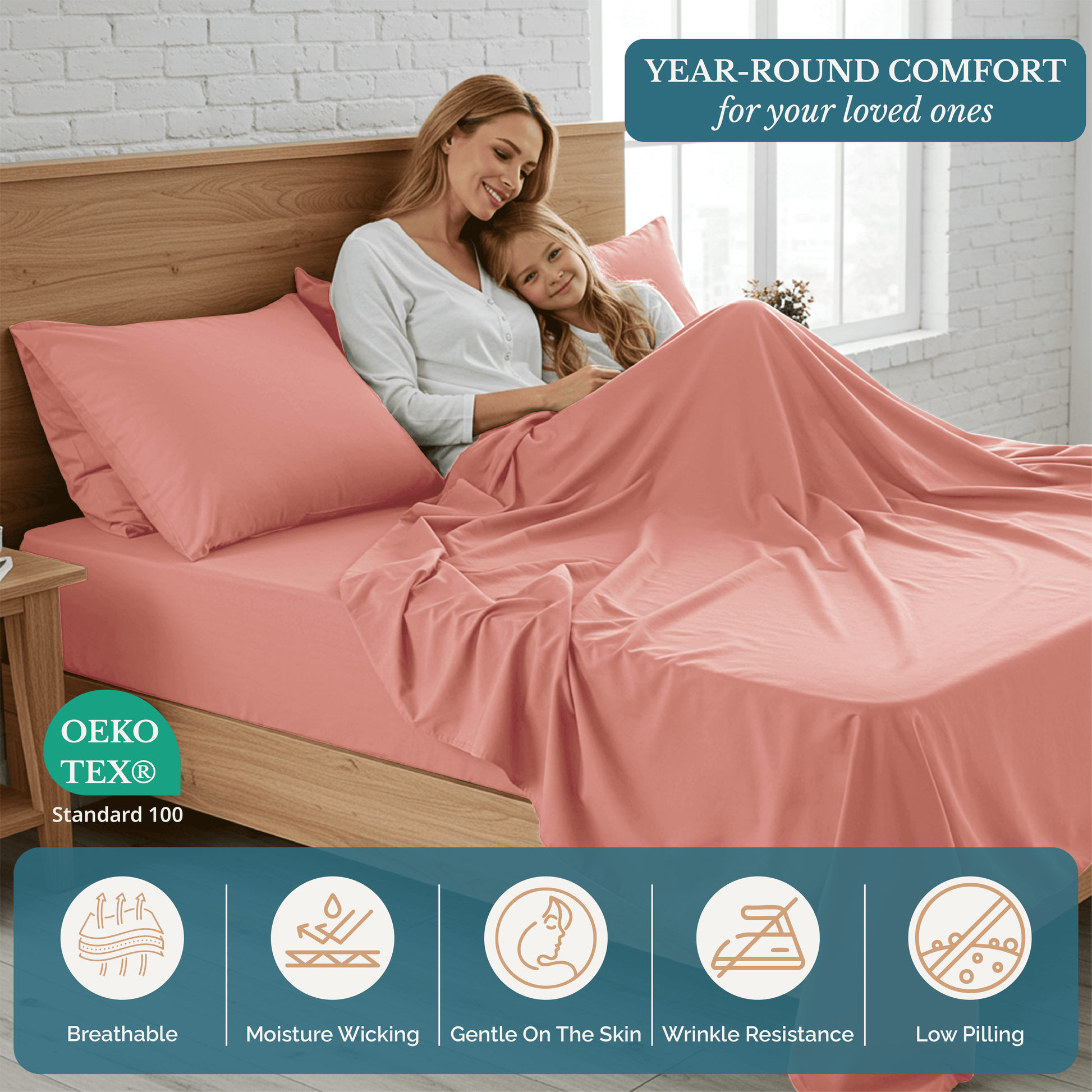 Washed Microfiber Sheet Set