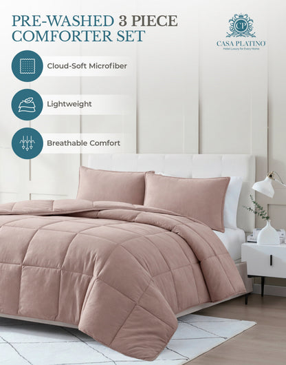 Down-Alternative Comforter cp-gallery: color=Sepia Rose