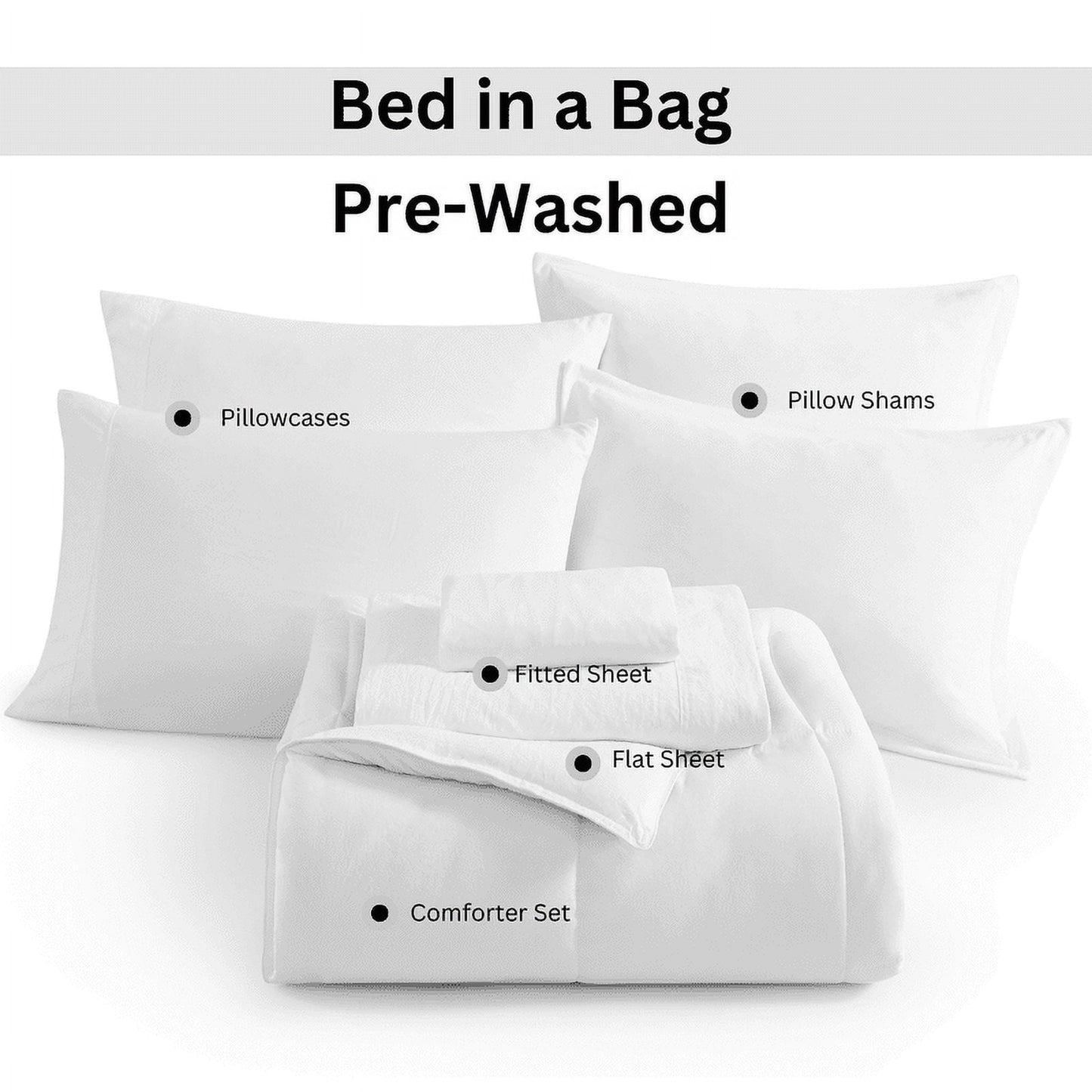Bed in a Bag cp-gallery: color=White; size=King