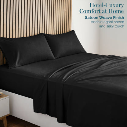 1000 Thread Count Egyptian Cotton Sheet Set cp-gallery: color=Black