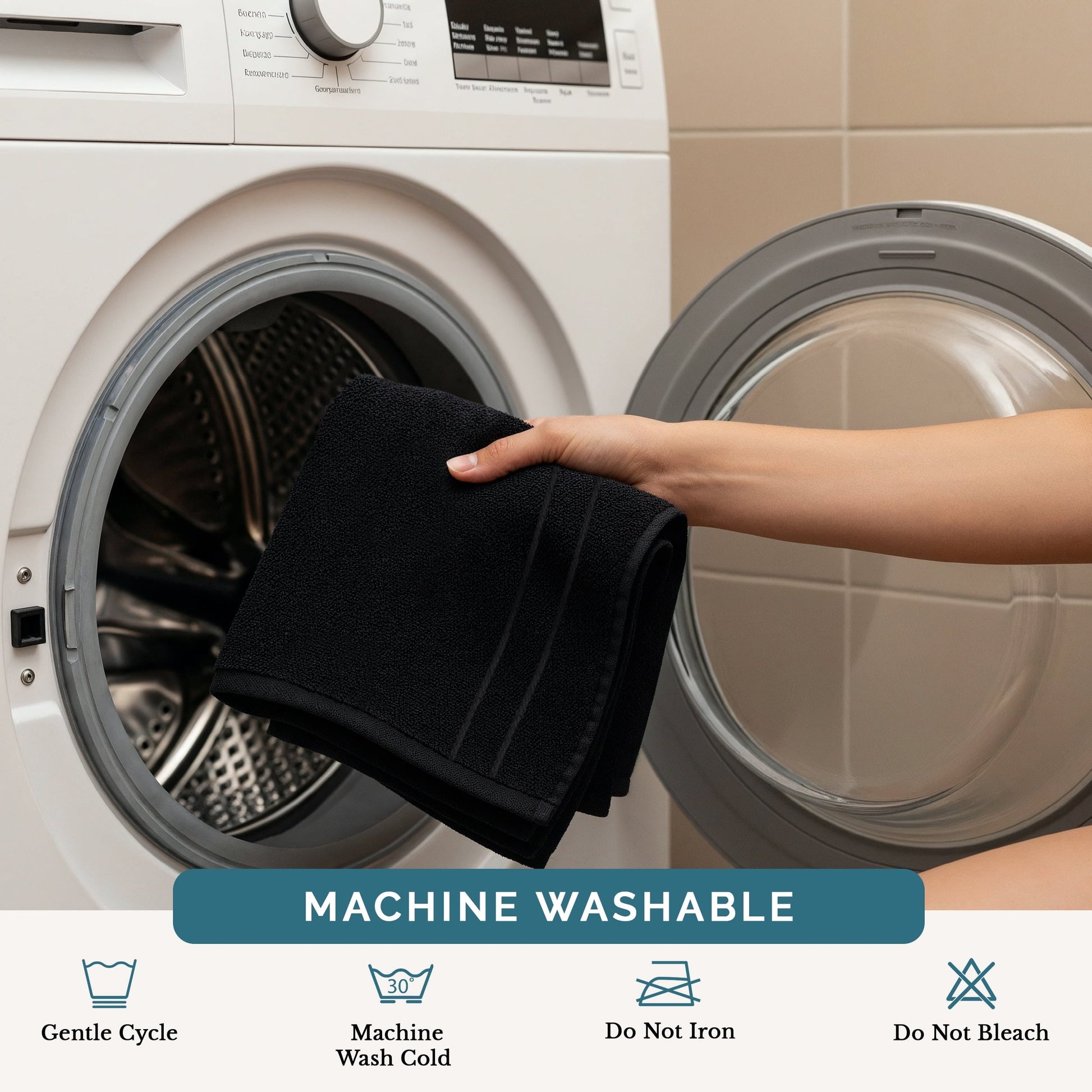 12-Piece Cotton Washcloths Set