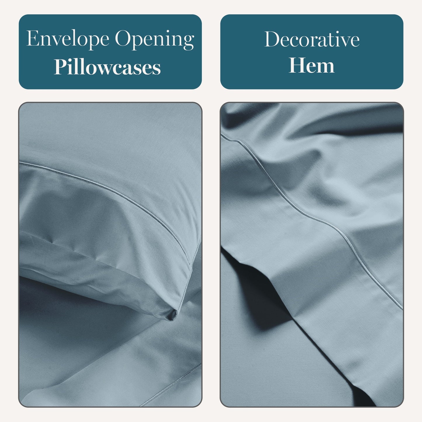 1000 Thread Count Egyptian Cotton Sheet Set cp-gallery: color=French Blue