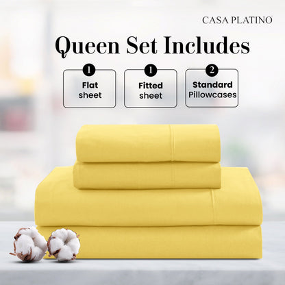 Percale Cotton Sheet Set cp-gallery: color=Cocoon; size=Queen