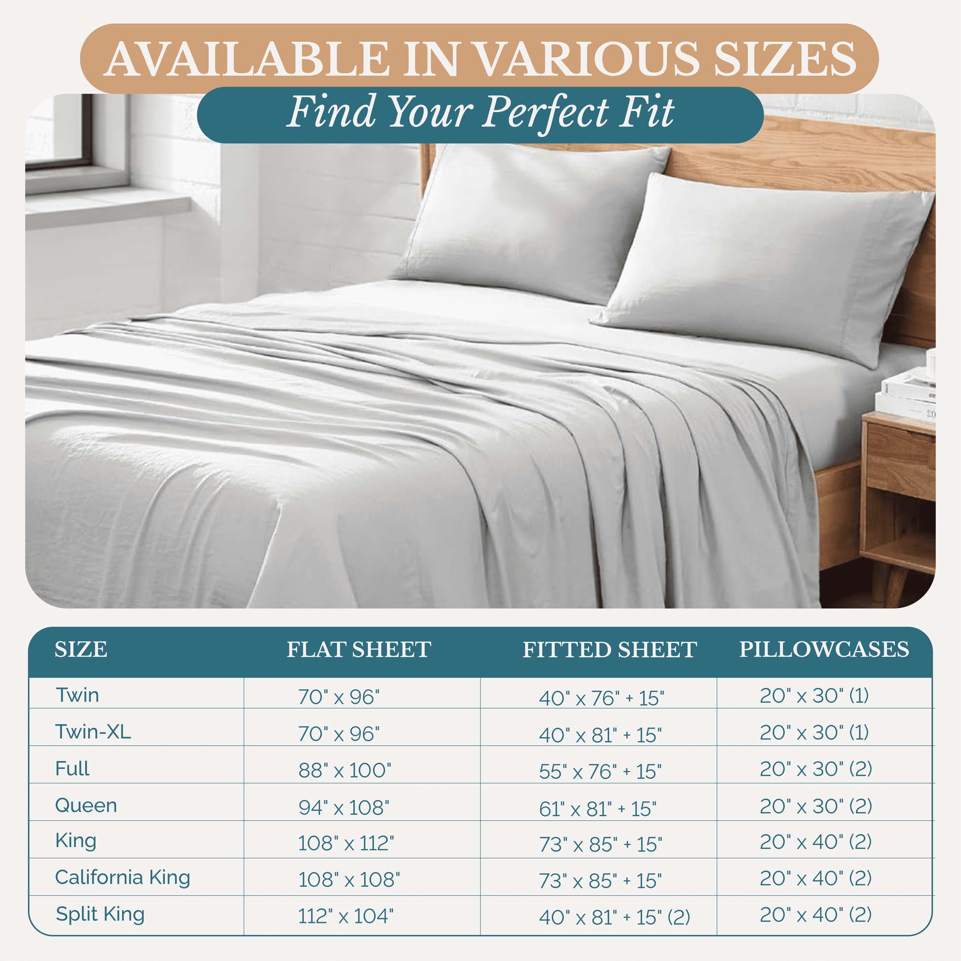 Washed Microfiber Sheet Set