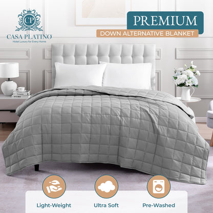 Quilted Bed Blanket cp-gallery: color=Silver