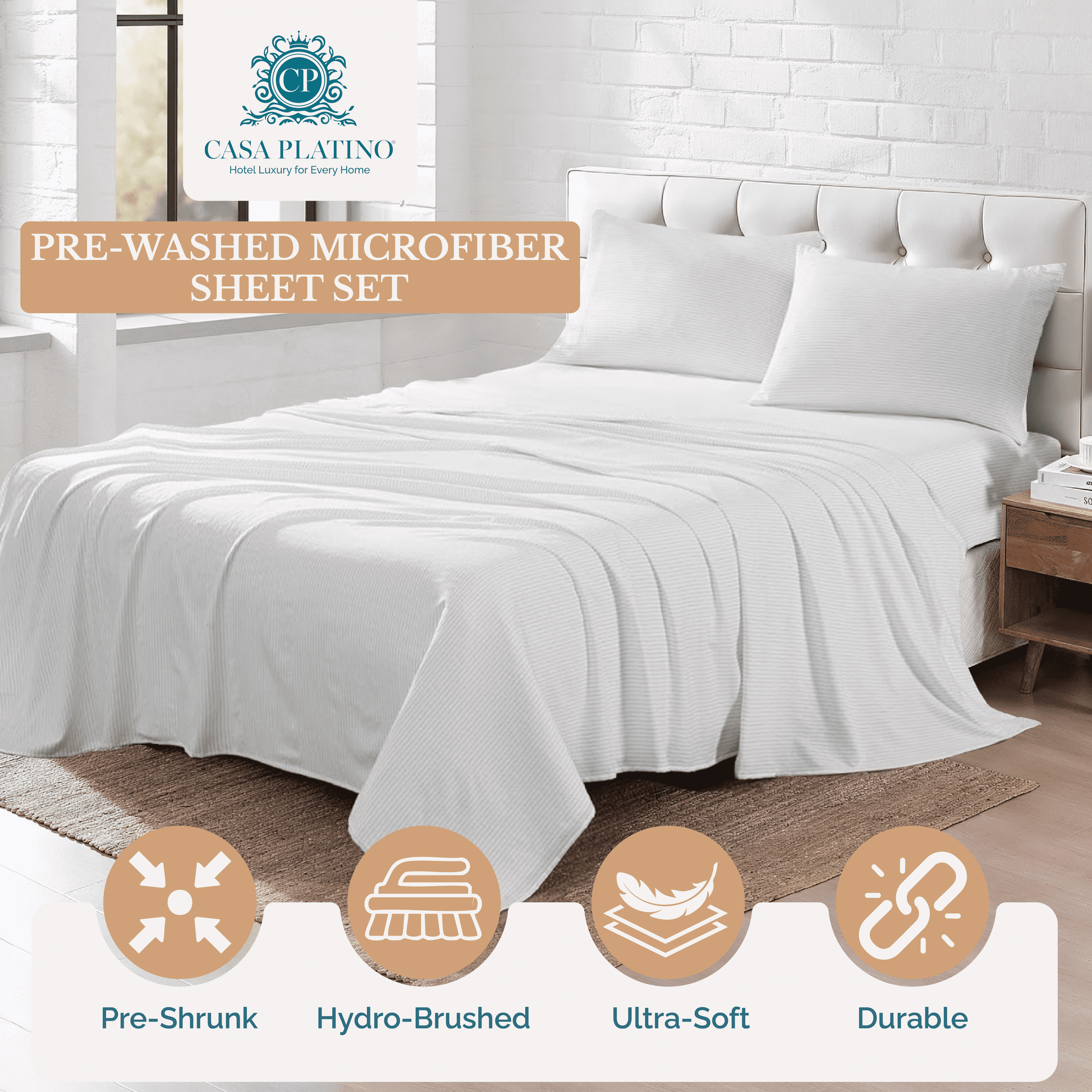 Washed Microfiber Sheet Set
