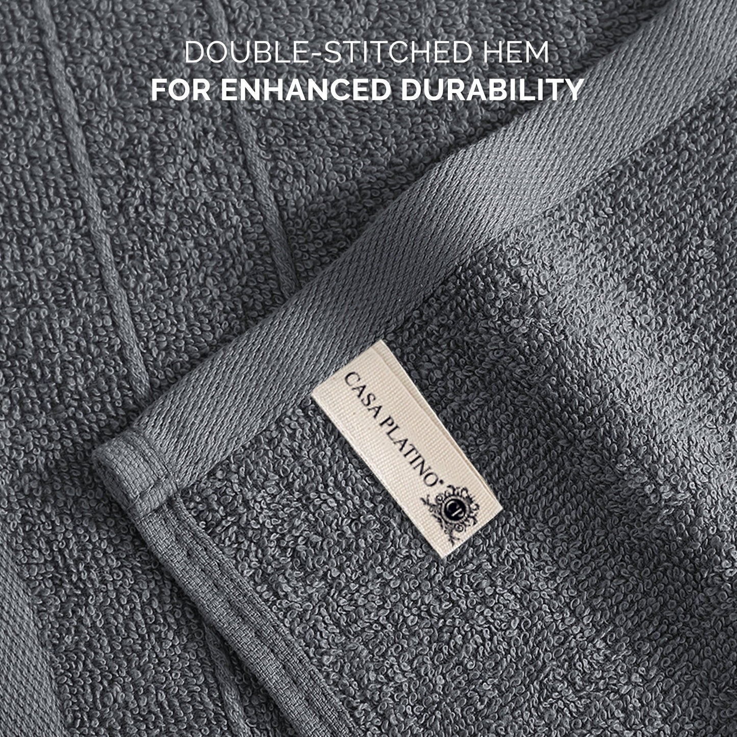 6-Piece Cotton Washcloths Set cp-gallery: color=Cool Grey; size=6 Piece Set