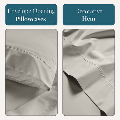 1000 Thread Count Egyptian Cotton Sheet Set cp-gallery: color=Silver