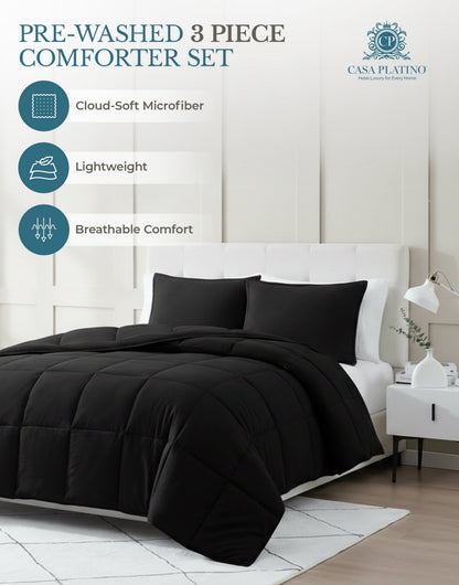 Down-Alternative Comforter cp-gallery: color=Black