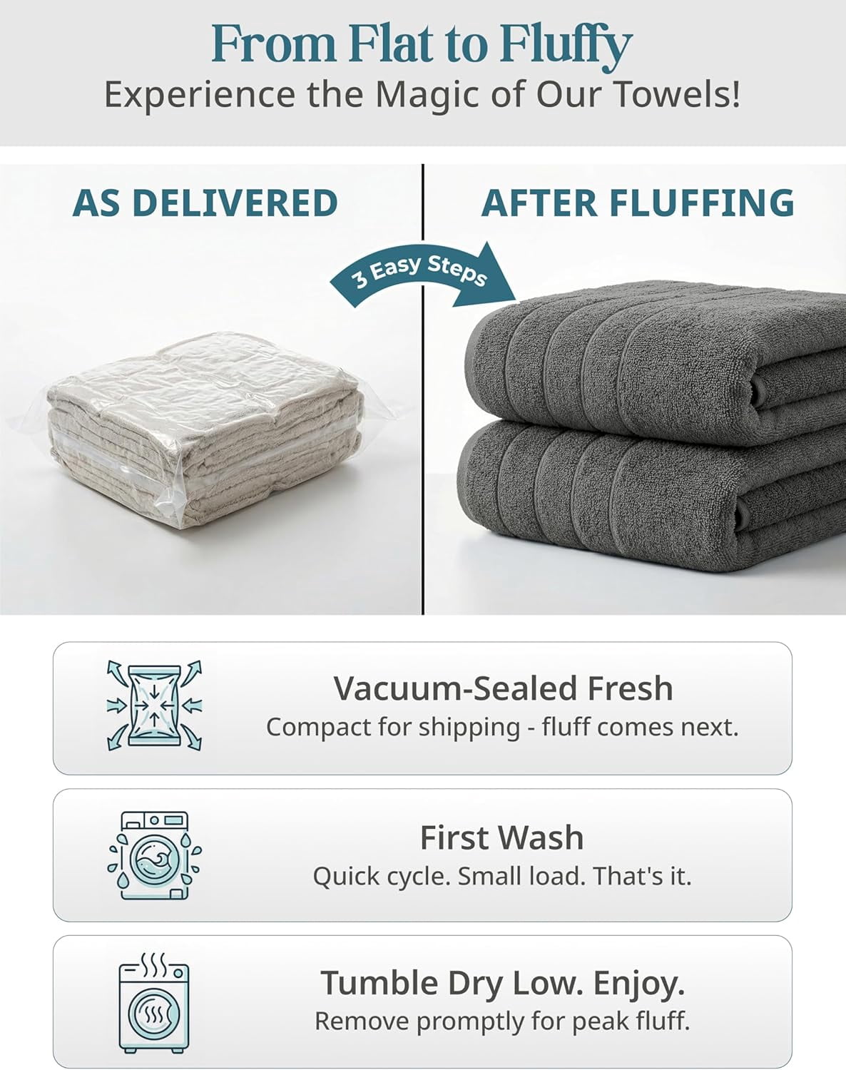 24-Piece Cotton Bath Towel Set