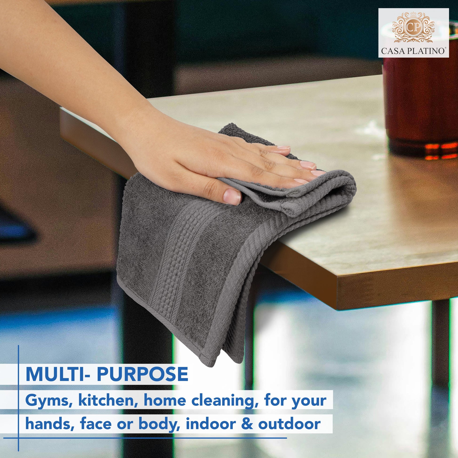 6-Piece Cotton Washcloths Set