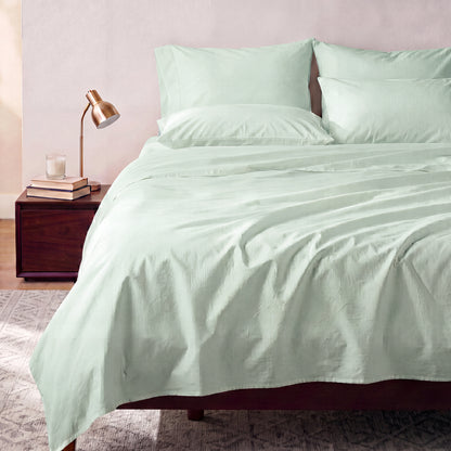 Organic Cotton Sheet Set - Cool Blue