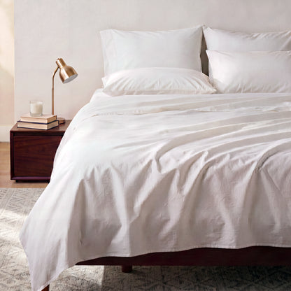 Organic Cotton Sheet Set - White