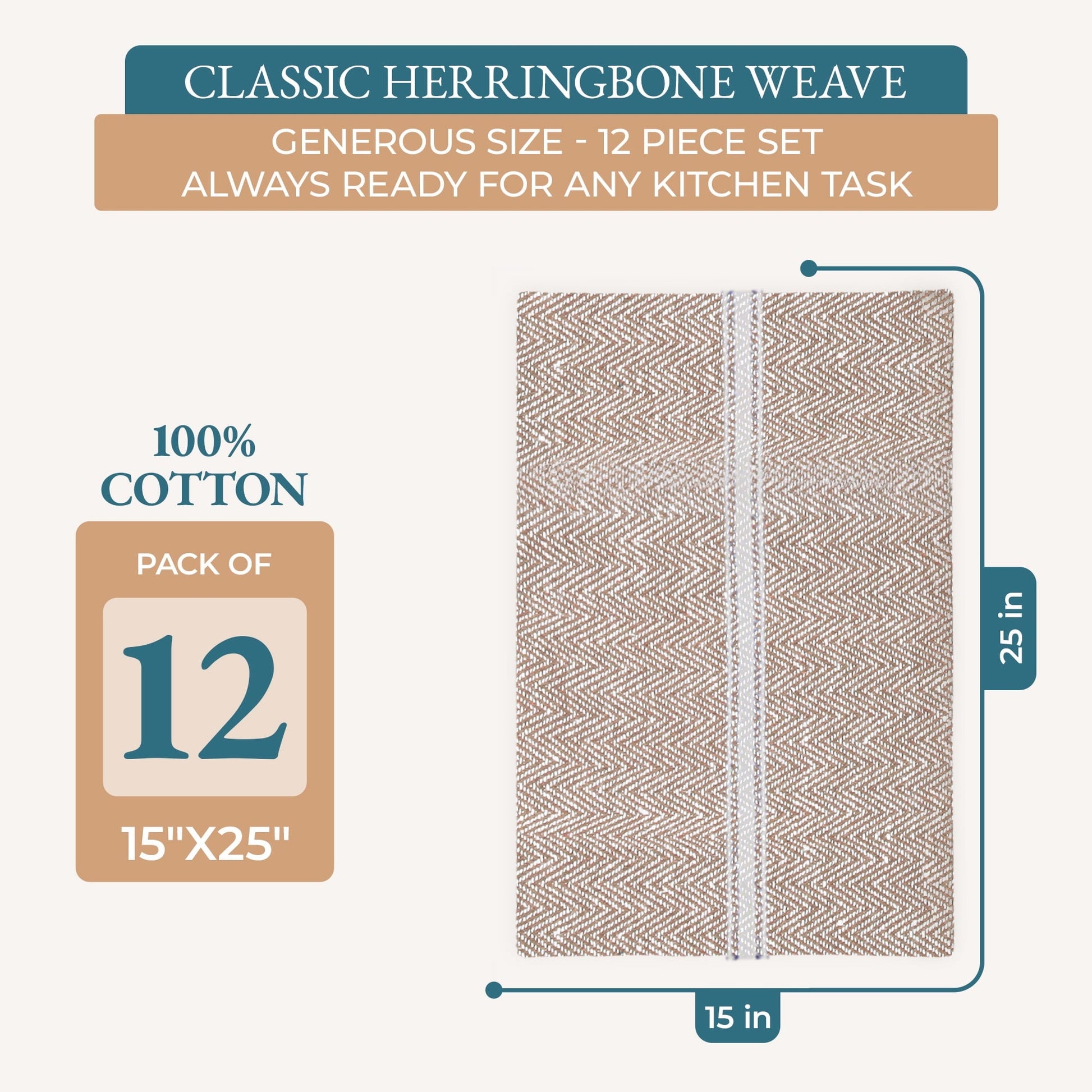 Herringbone Kitchen Towel Set