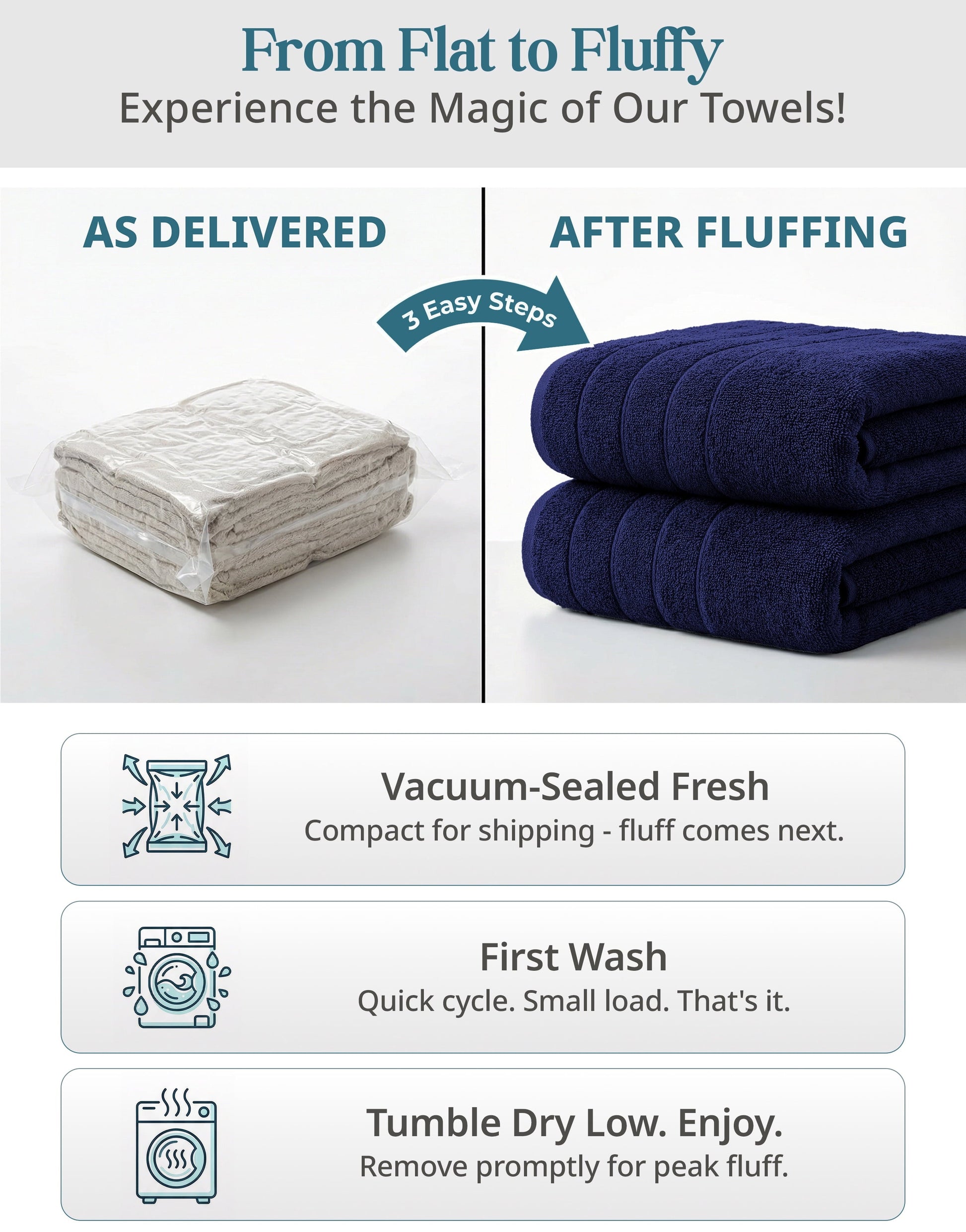 2-Piece Cotton Bath Towels Set