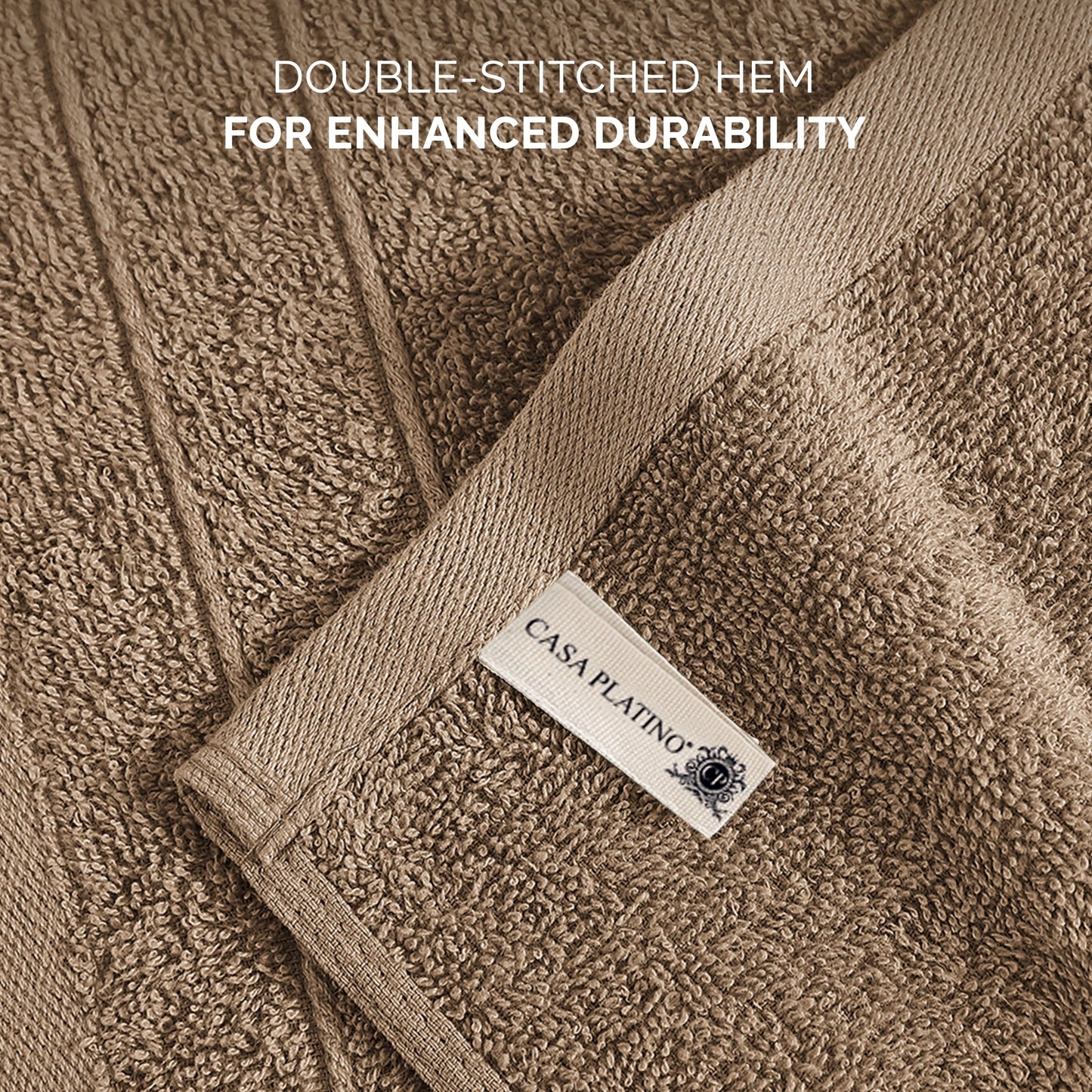 6-Piece Cotton Washcloths Set cp-gallery: color=Taupe; size=6 Piece Set