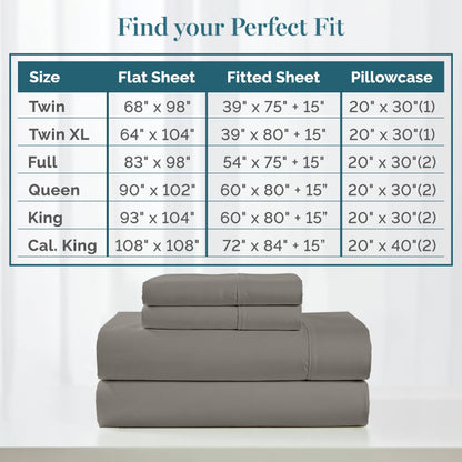 450 Thread Count Cotton Sheet Set cp-gallery: color=Paloma Grey
