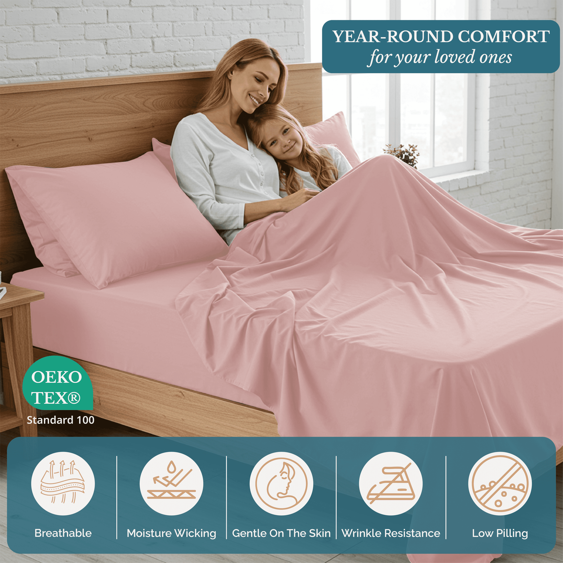 Washed Microfiber Sheet Set