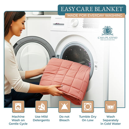 Quilted Bed Blanket cp-gallery: color=Rose Dawn