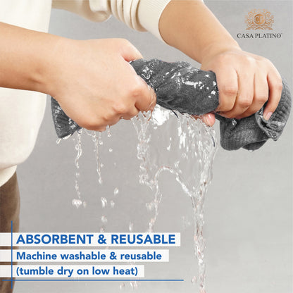 6-Piece Cotton Washcloths Set cp-gallery: color=Grey; size=6 Piece Set