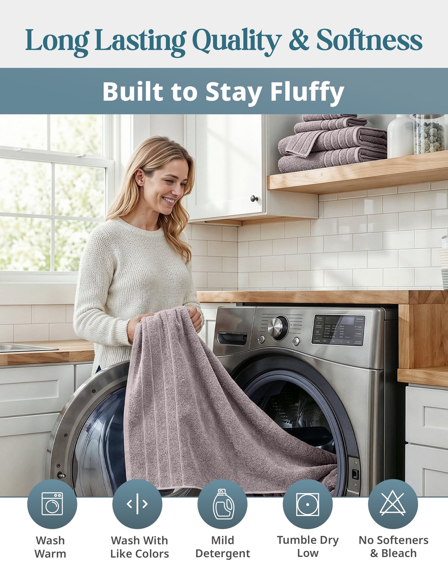 12-Piece Cotton Bath Towel Set cp-gallery: color=Platinum Grey; size=12 Piece Set