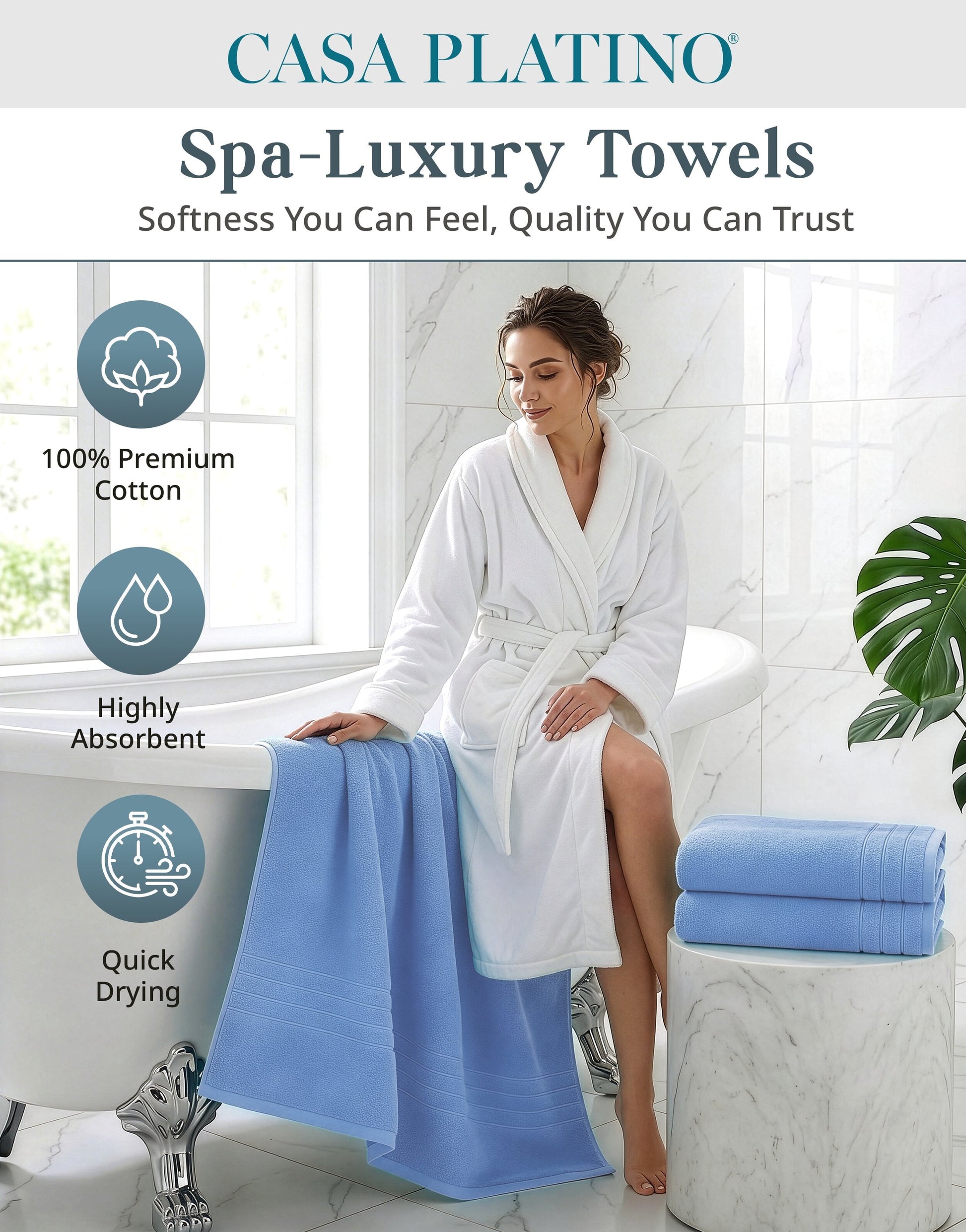 4-Piece Oversized Bath Sheets Set