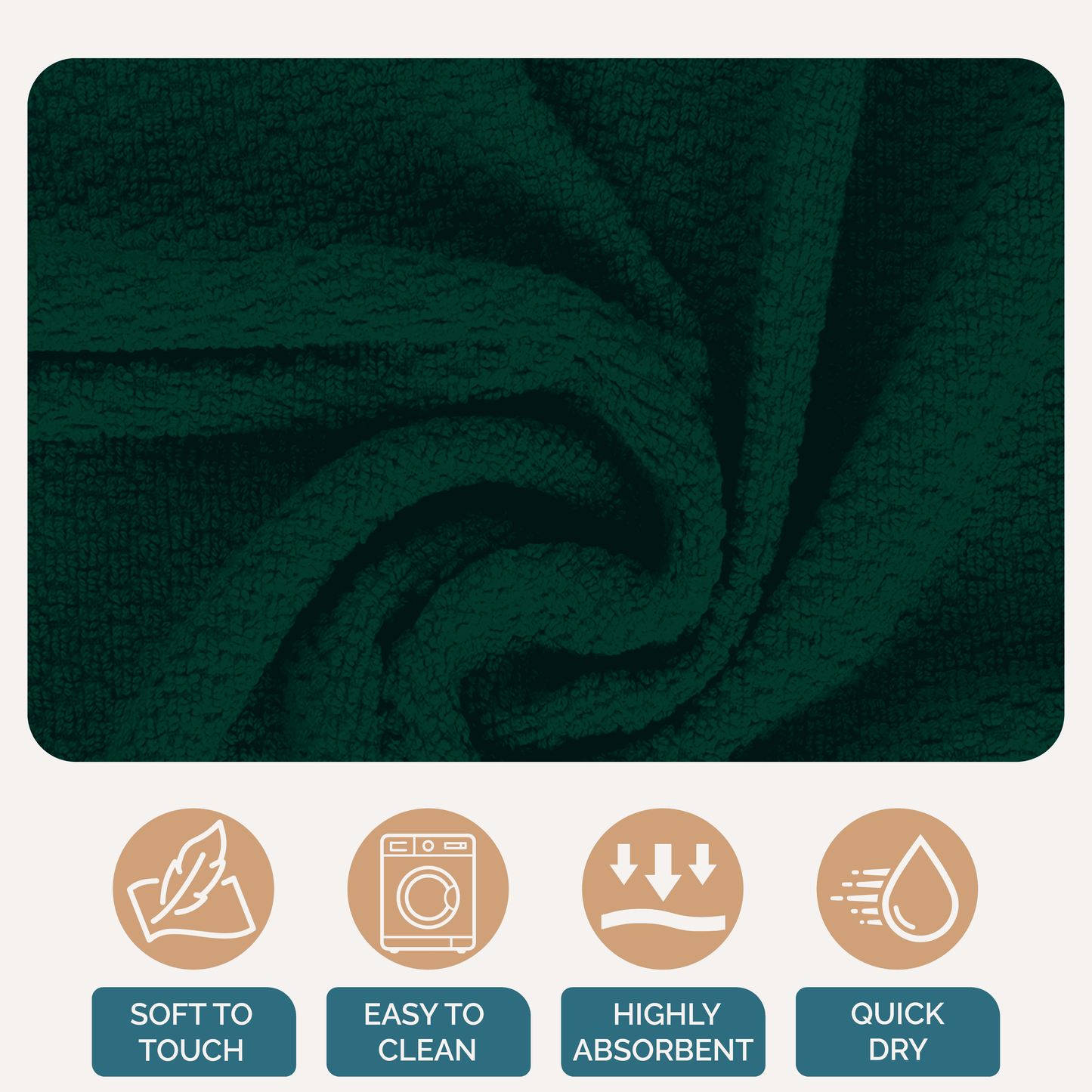 Terry Kitchen Towel Set cp-gallery: color=Olive; size=8 Piece Set